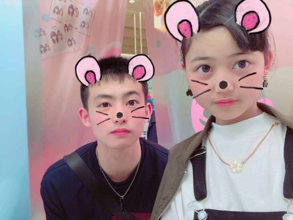 デート中の2人（＠yu.yu0314さんより提供）