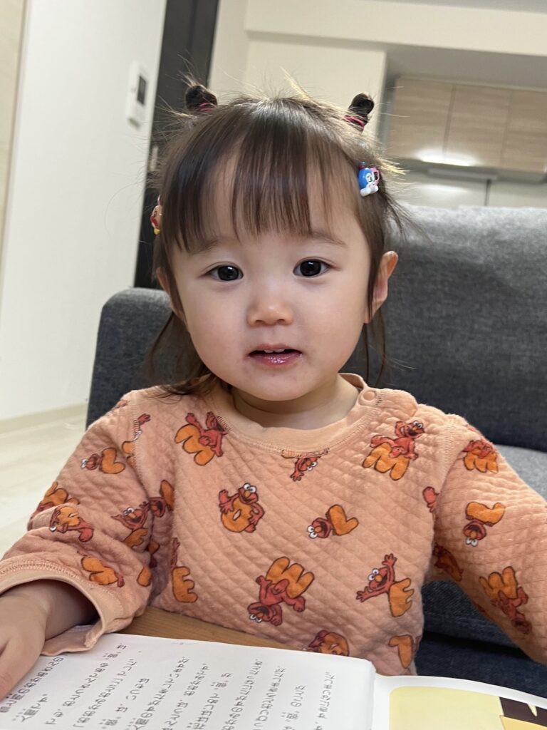 娘さんの最近の様子（@bulma_sakuraさんより提供）