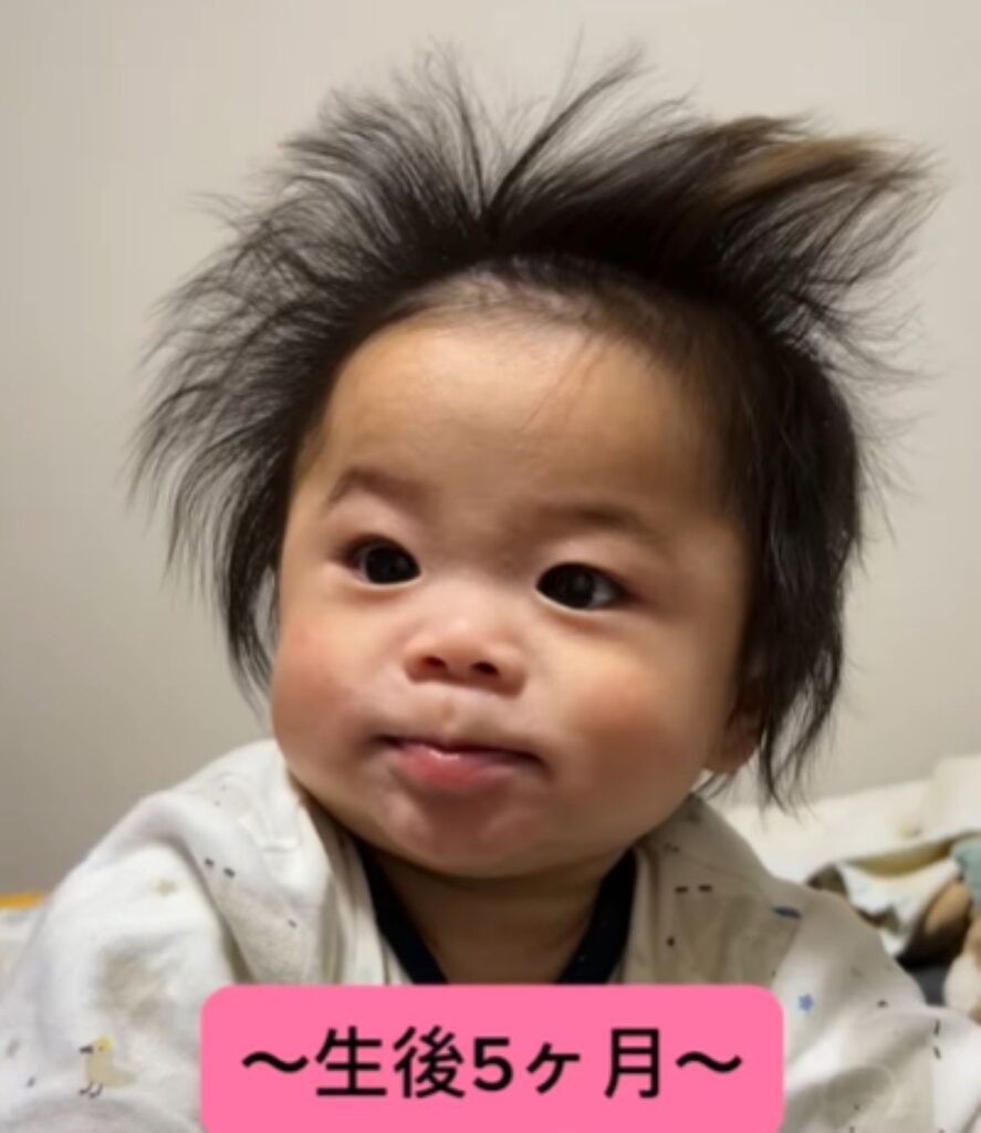 生後5ヶ月の長男くん（＠meifa_l0v0lさんより提供）