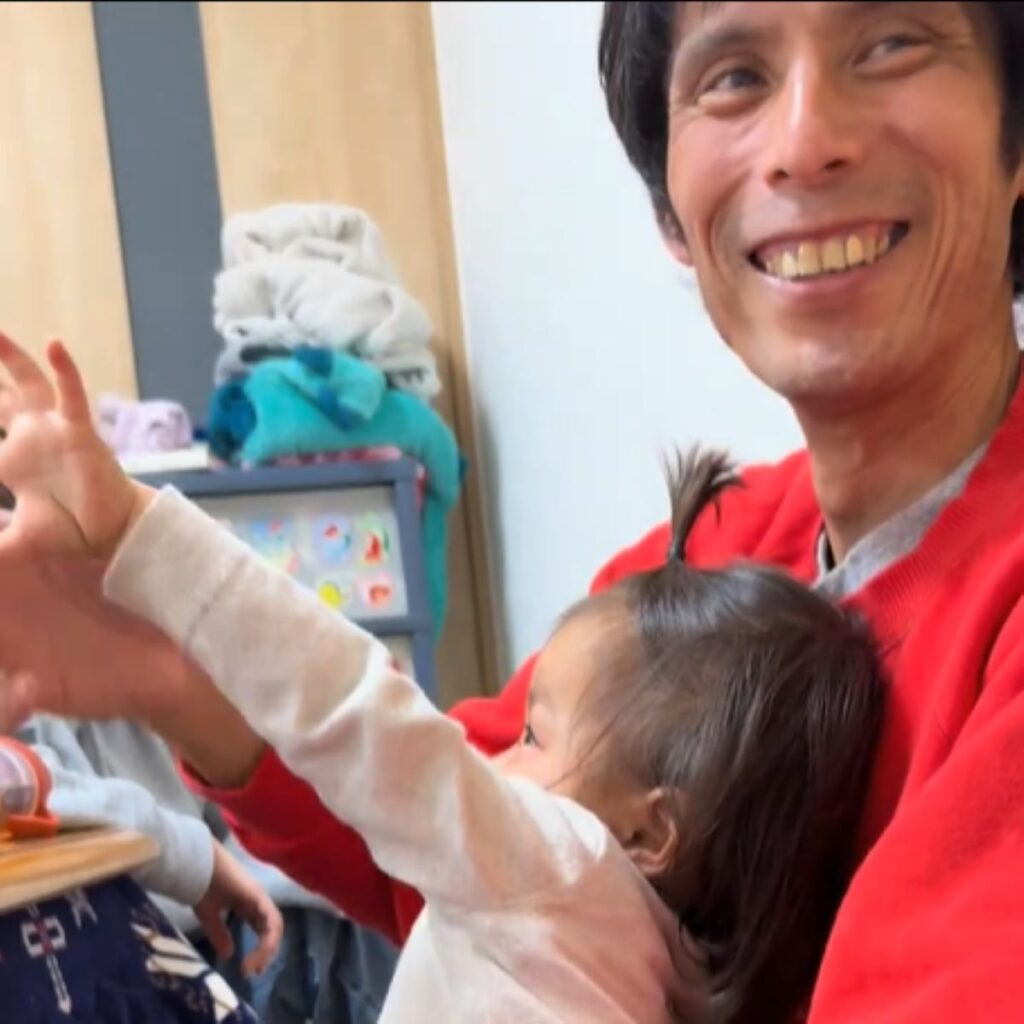 お孫さんと一緒に（＠minchu0722さんより提供）