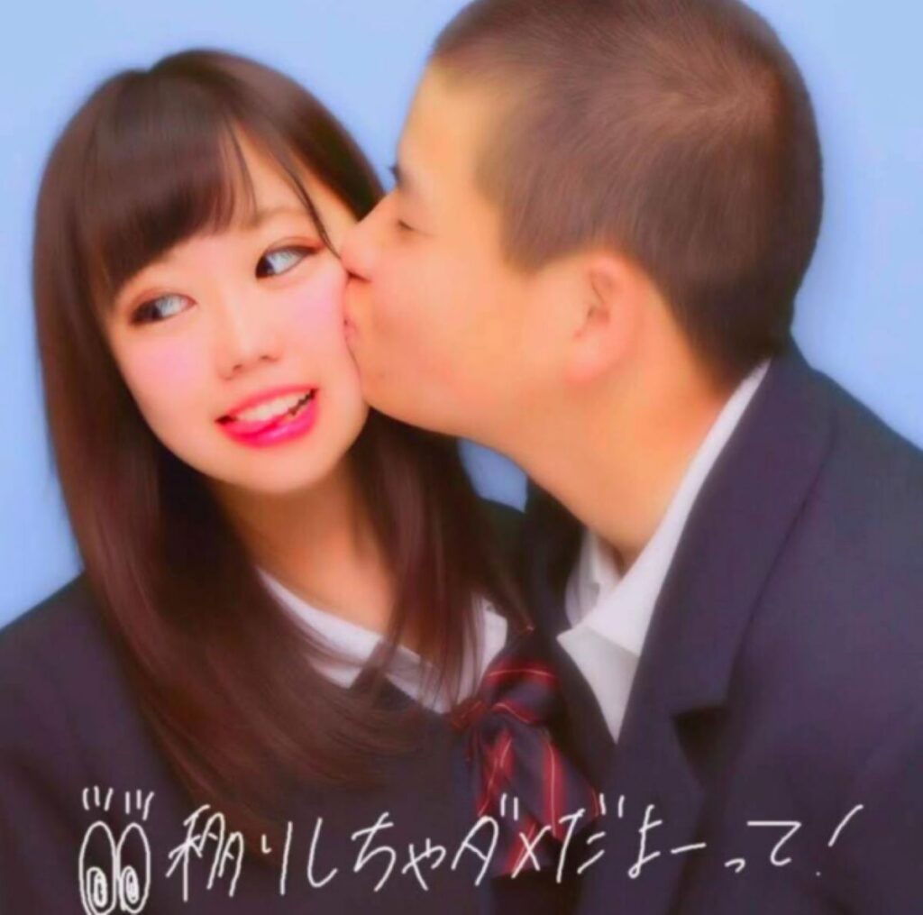 高校時代の2人（＠aaaaaayn0さんより提供）