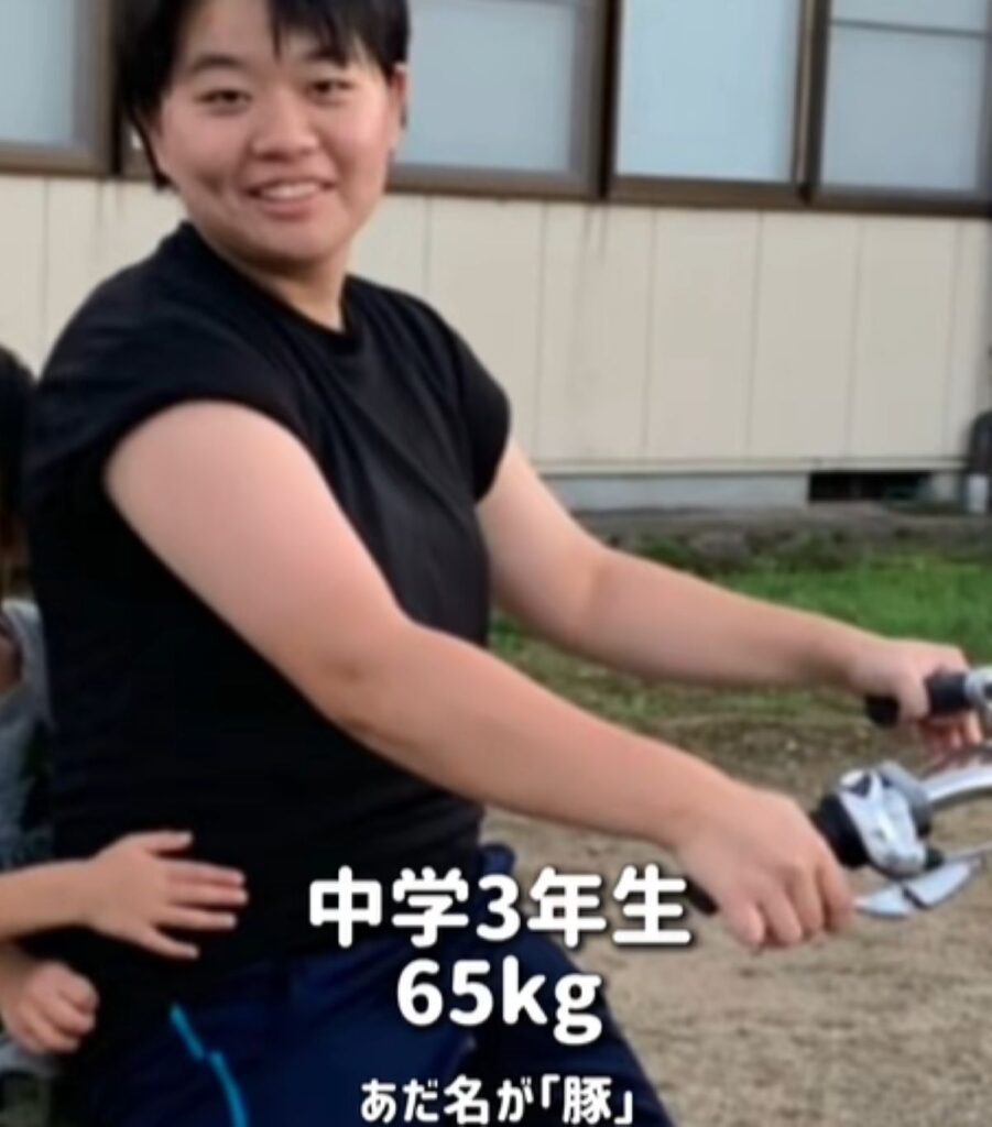 中学3年生の頃（＠yukina12233さんより提供）