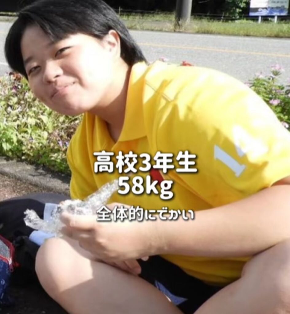 高校3年生の頃（＠yukina12233さんより提供）