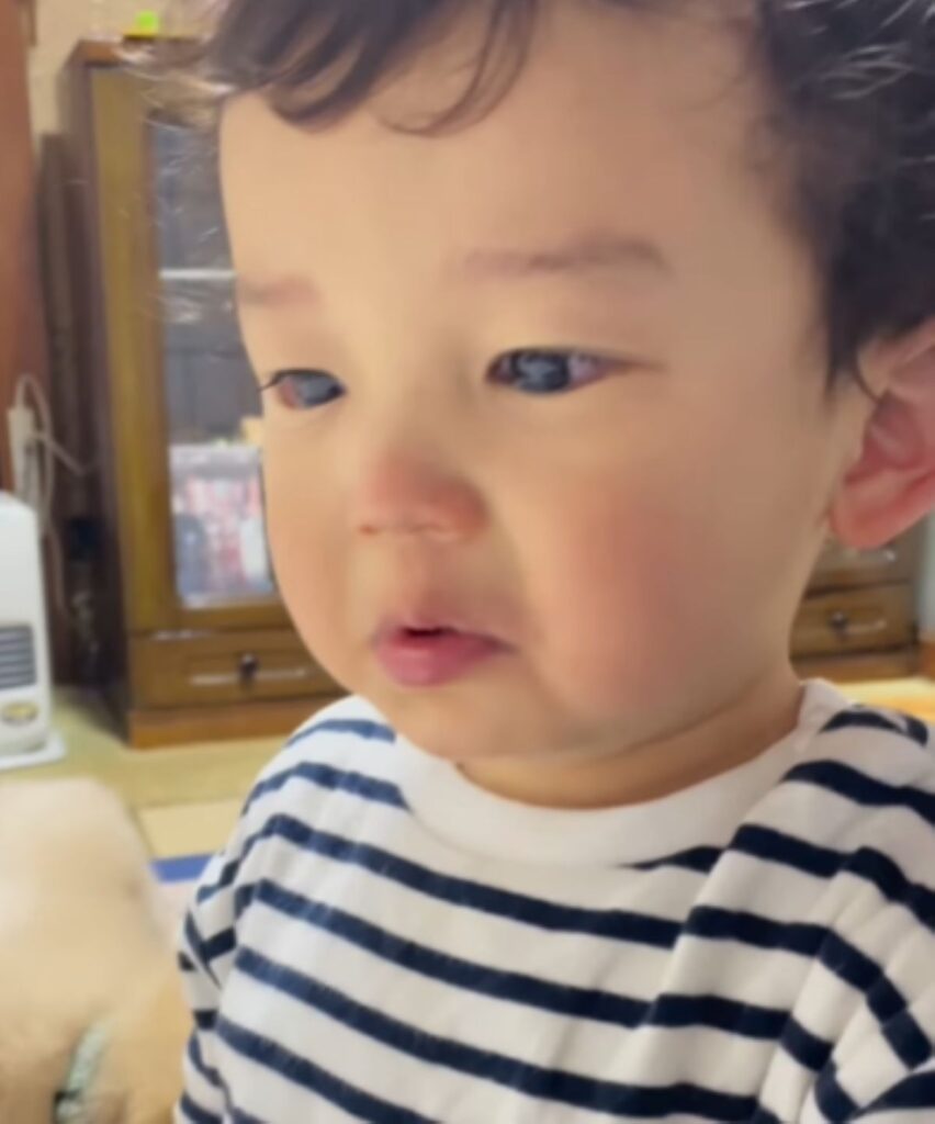 涙目になるお兄ちゃん（＠souri0916さんより提供）