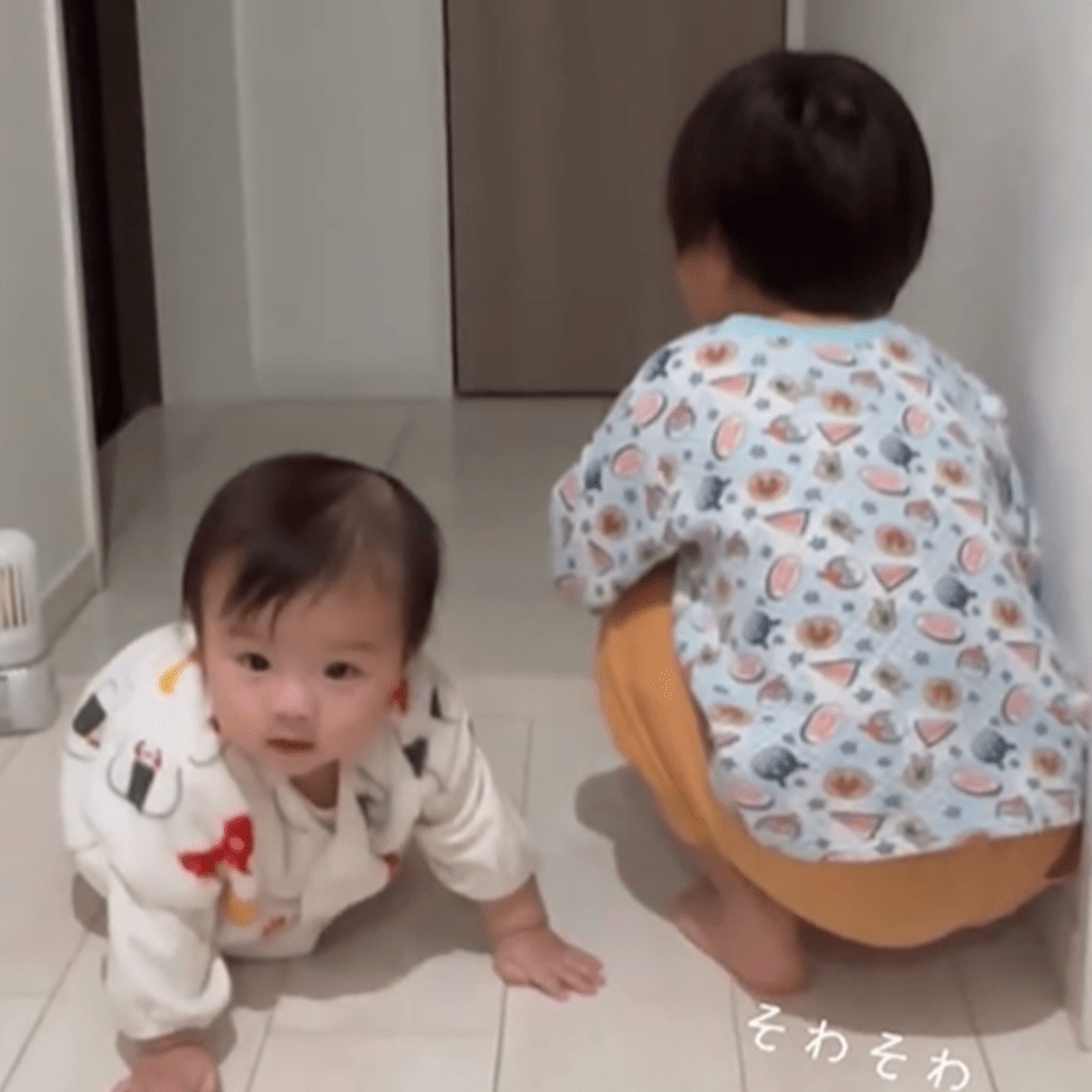 【実際の写真5枚】　姉が帰ってきた時の様子