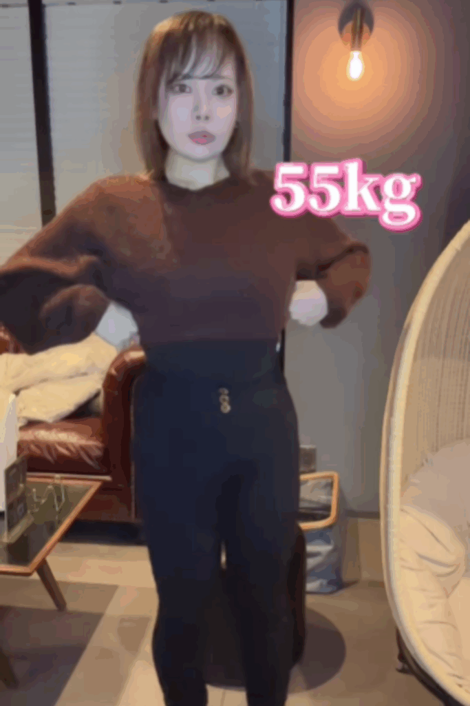 アフター：55kg現在の正面写真（@diet_252さんより提供）