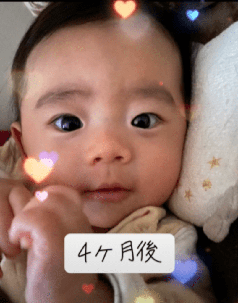 生後4ヶ月の息子さん（@mfam_20stさんより提供）