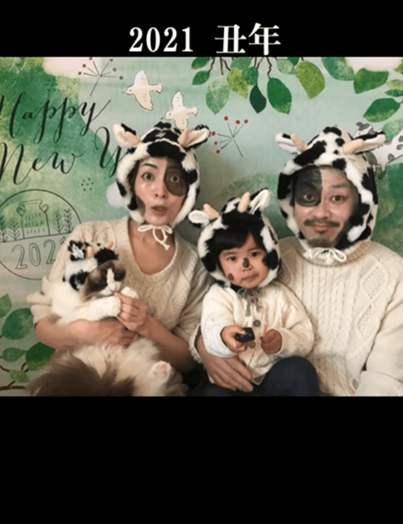 2021年丑年（@kohairomamaさんより提供）