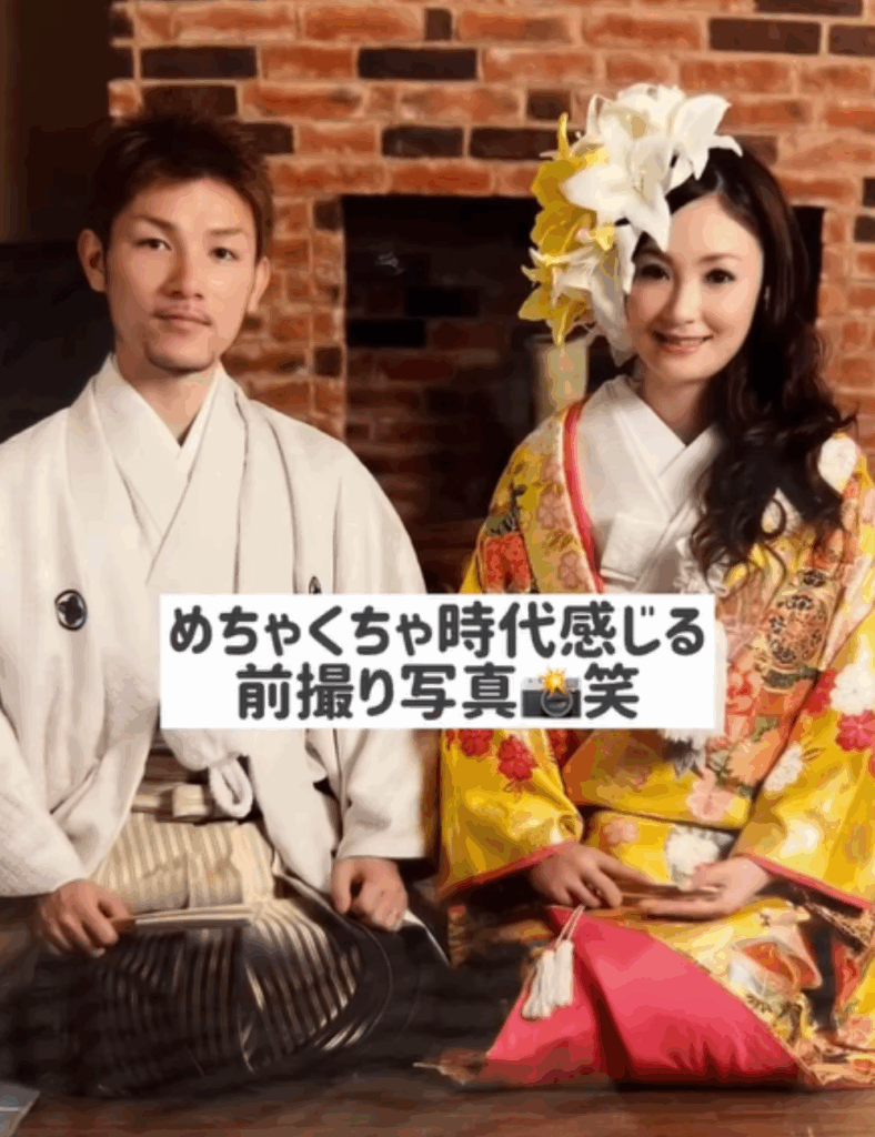 和装での前撮り（＠yuko_3kids_mamさんより提供）