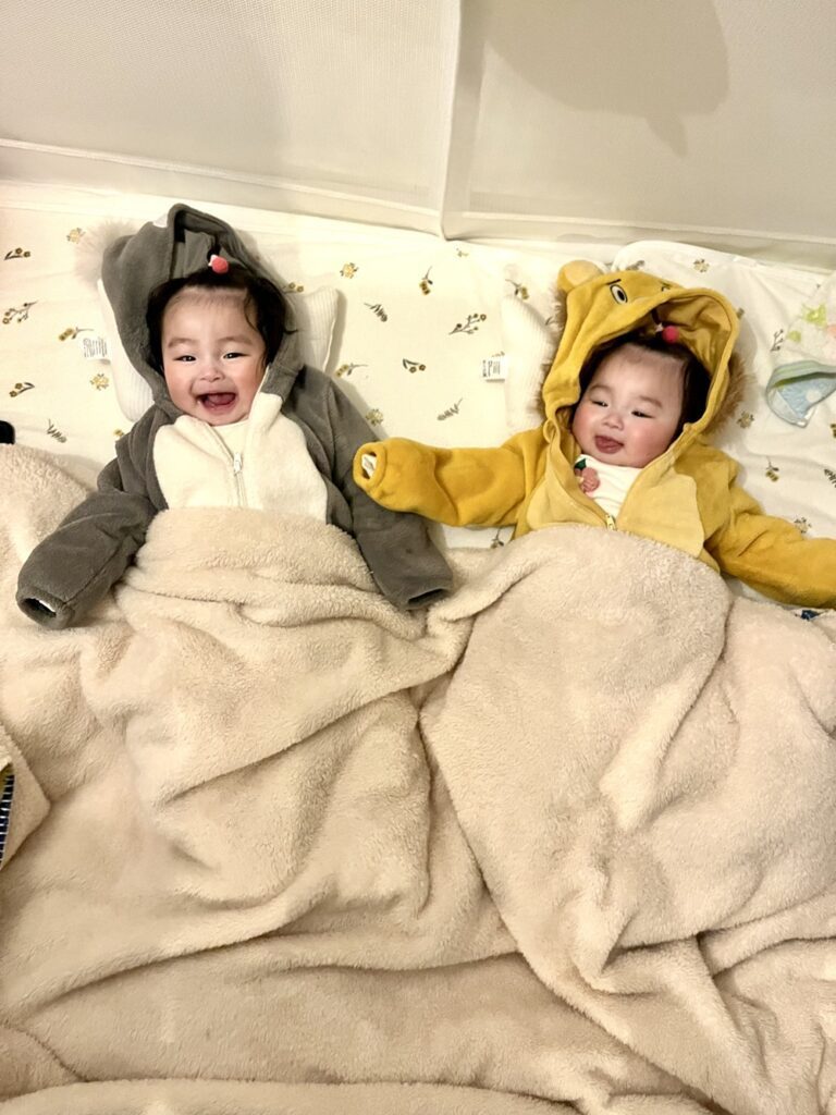 双子の娘さんたち①（＠beteran_funin_chiryoさんより提供）