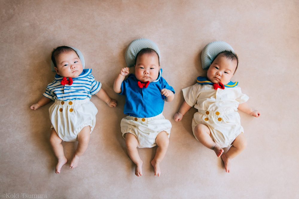 ご機嫌な三つ子くん（@Rio_hatsumataさんより提供）