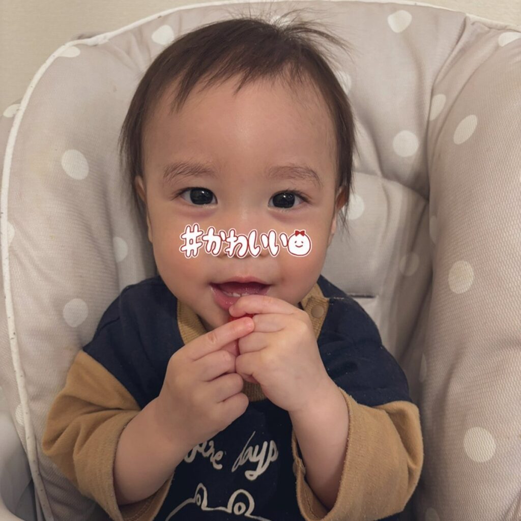 にっこり笑顔（@ririri__21さんより提供）