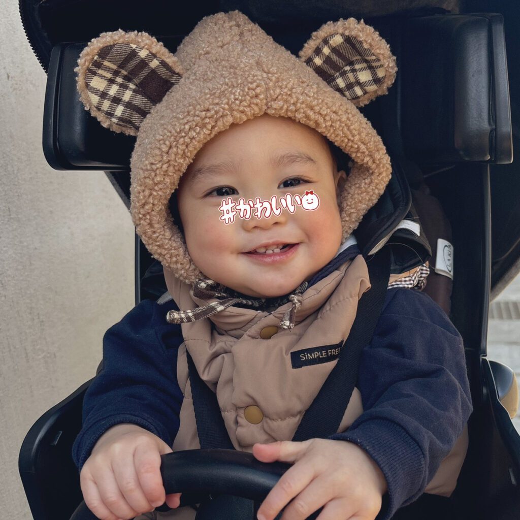 クマさんのフードも似合っている！（@ririri__21さんより提供）