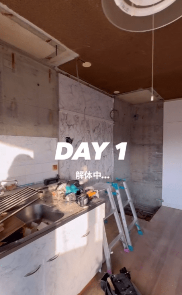 築約50年の賃貸物件を…（@apartment_m301さんより提供）