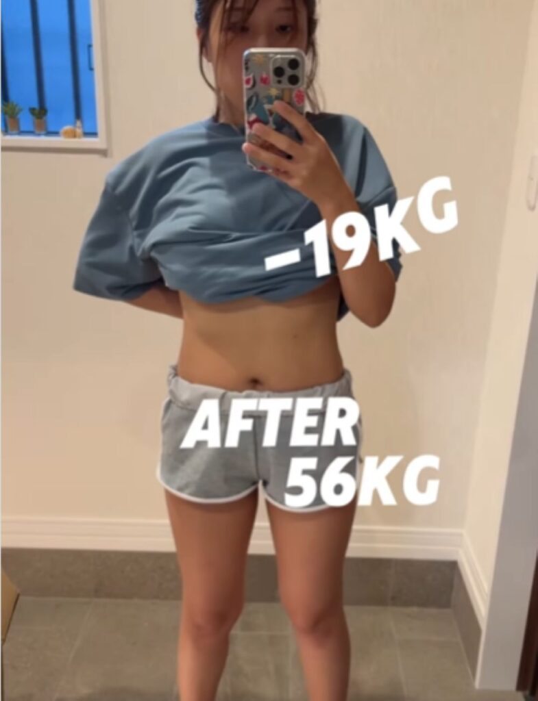 56kgに（＠puji_dietさんより提供）