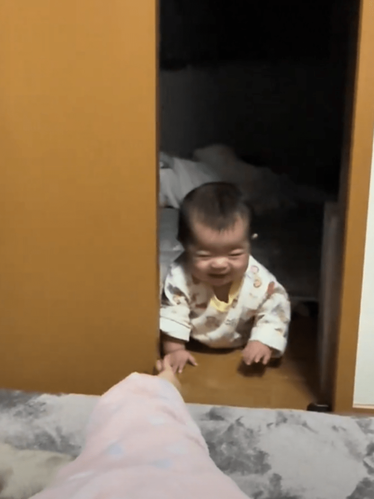 にっこり笑いながら近づいてきます（@kiichanfamilyさんより提供）