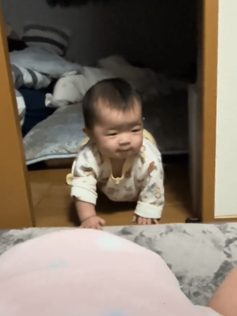 ママのもとに到着♪（@kiichanfamilyさんより提供）