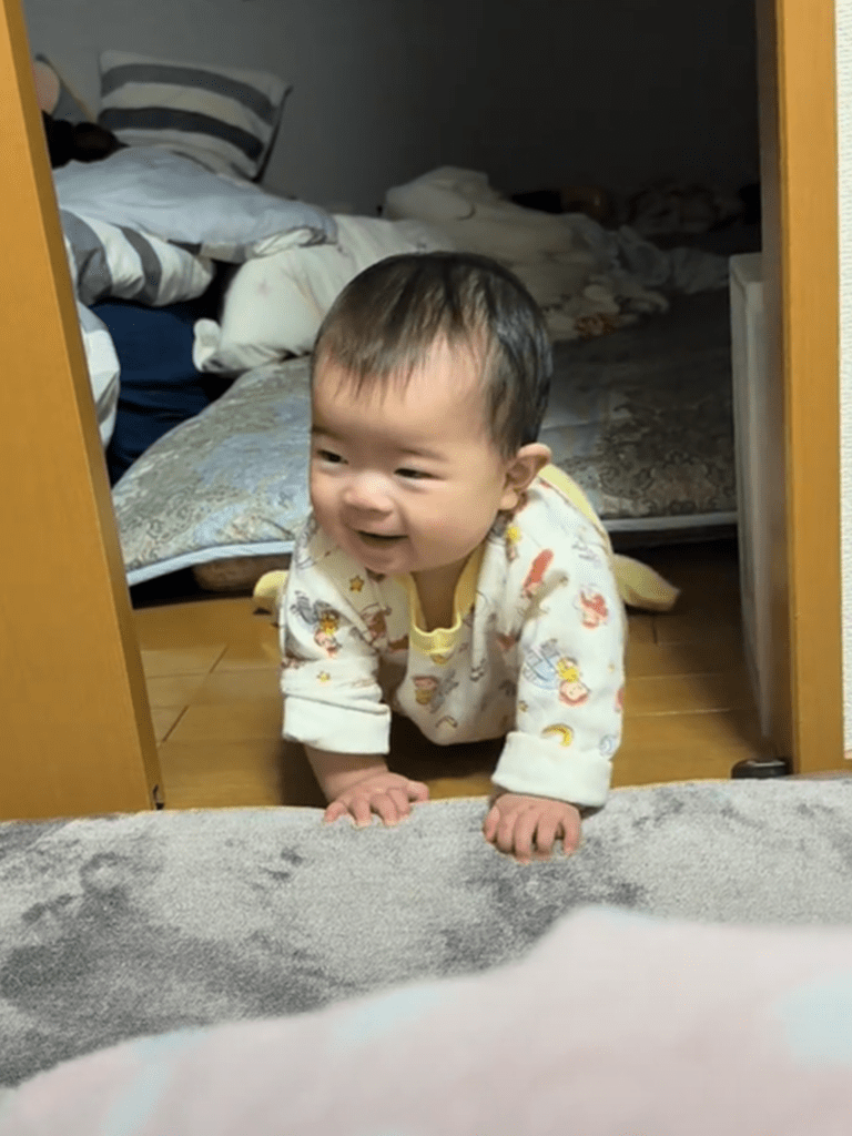 すっかり覚醒したようです（笑）（@kiichanfamilyさんより提供）