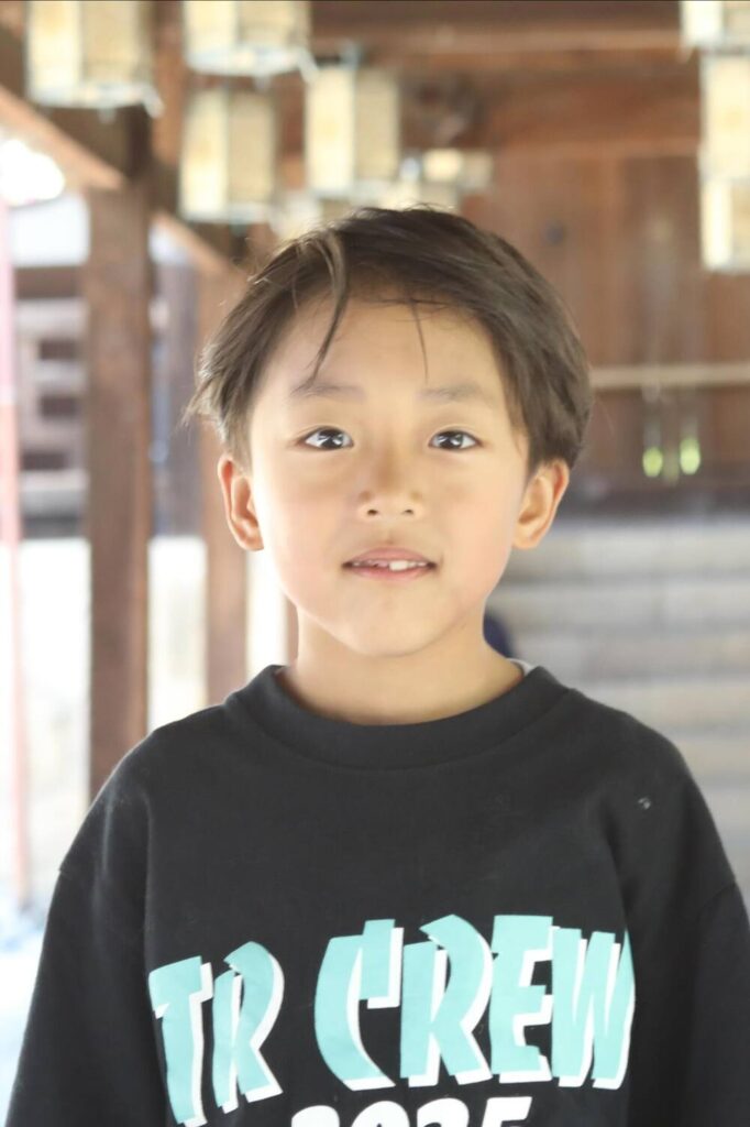 息子さんのイケメンフェイスが…？（@sa.tsum.asさんより提供）