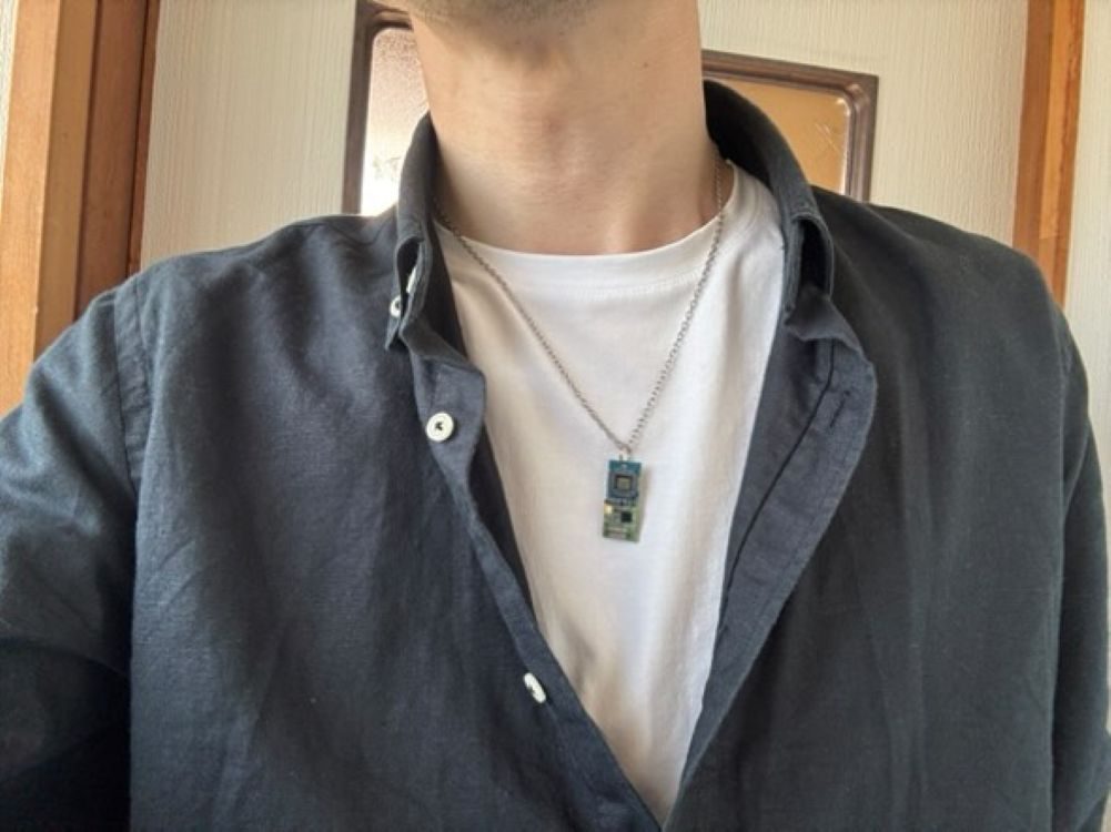 自作のネックレス（＠kiyo_1988_1227さんより提供）