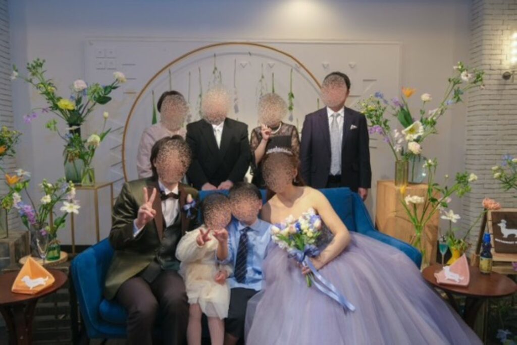 結婚式の様子①（＠a_chanchan811さんより提供）