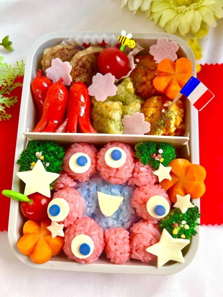 なんと公式キャラクターのキャラ弁（@yuukishiinaさんより提供）