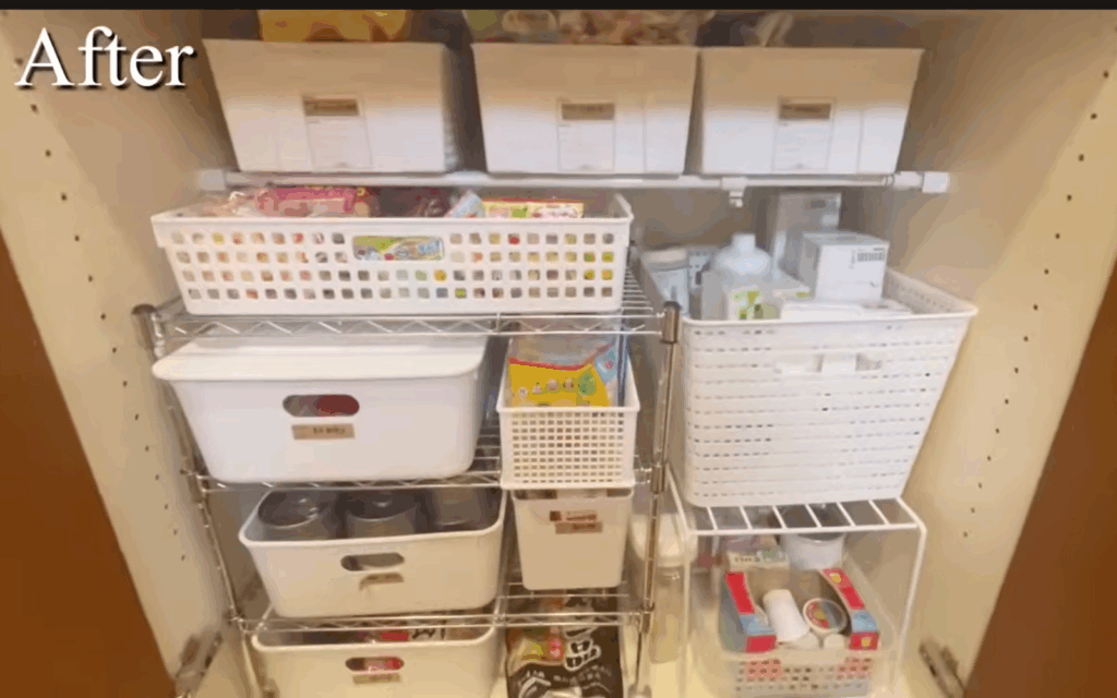 仕切りを使って整理（@tokino_kurashiさんより提供）