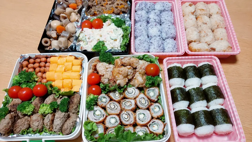 【実際の写真5枚】　完成したお弁当