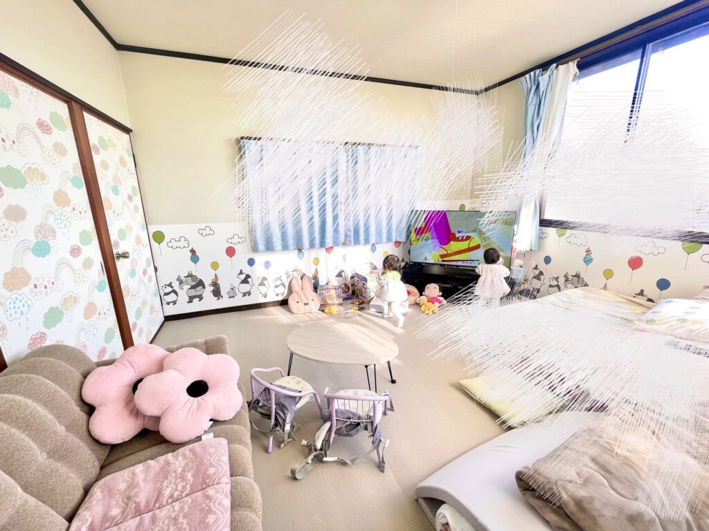 おじいちゃんがDIYしたお部屋①（@_a__a__a__twinsさんより提供）