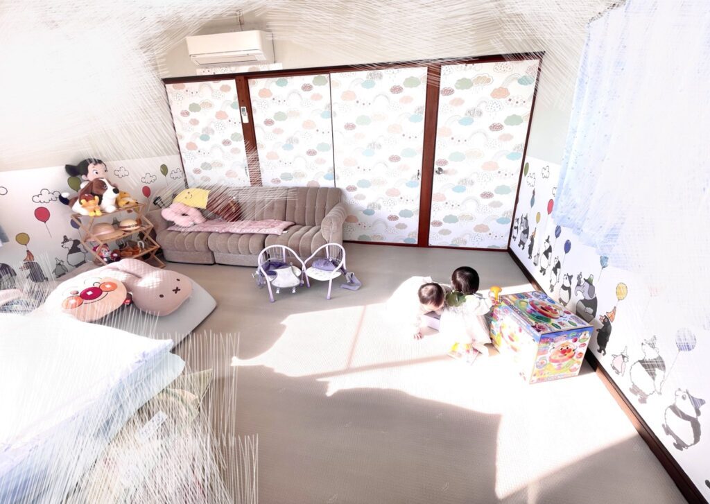 おじいちゃんがDIYしたお部屋②（@_a__a__a__twinsさんより提供）