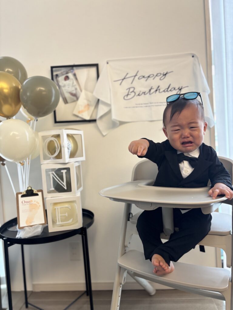 大泣きの息子さん（＠nagibeekunさんより提供）