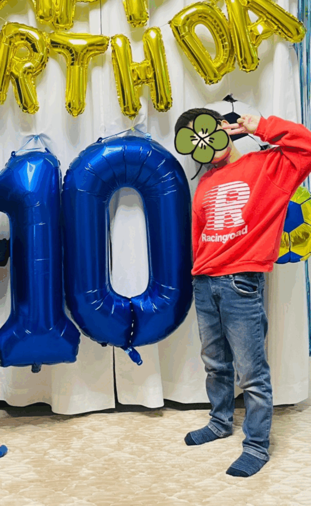 現在10歳になる息子さん（@miyu.mfさんより提供）