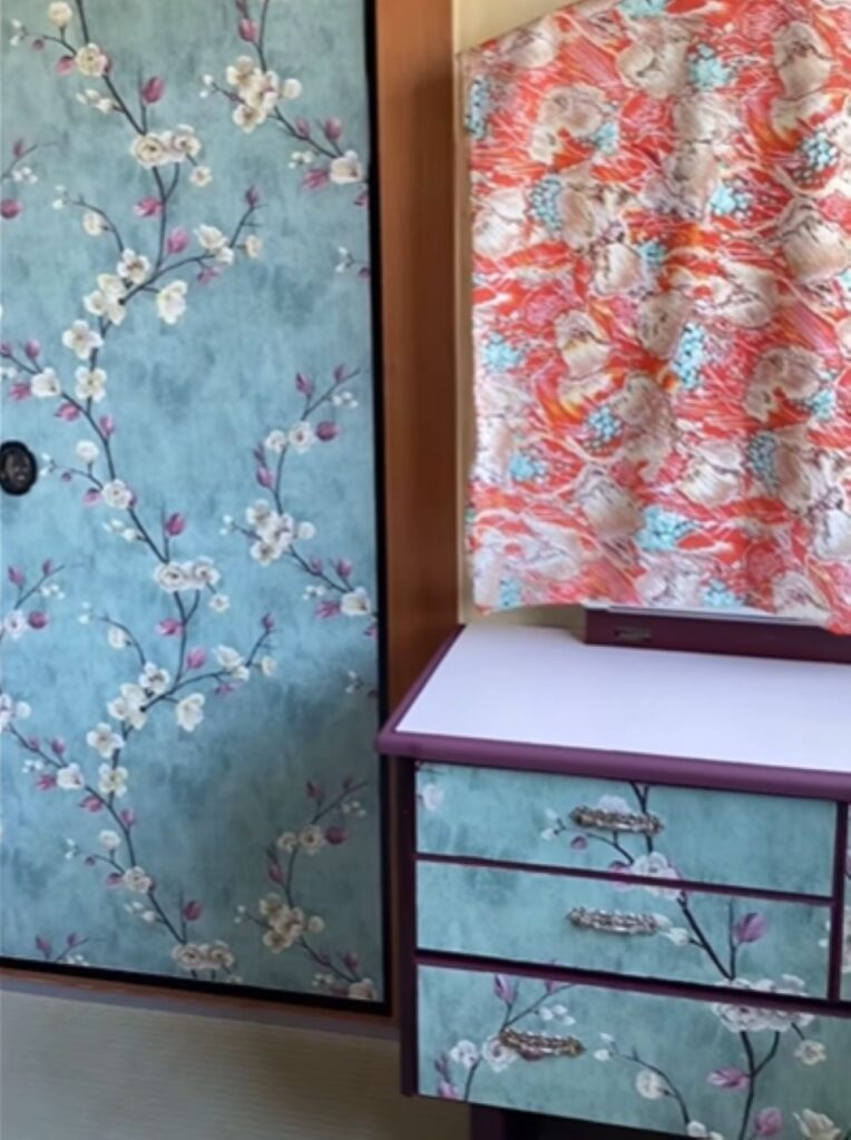 襖と柄を合わせています（＠zakkagirlさんより提供）