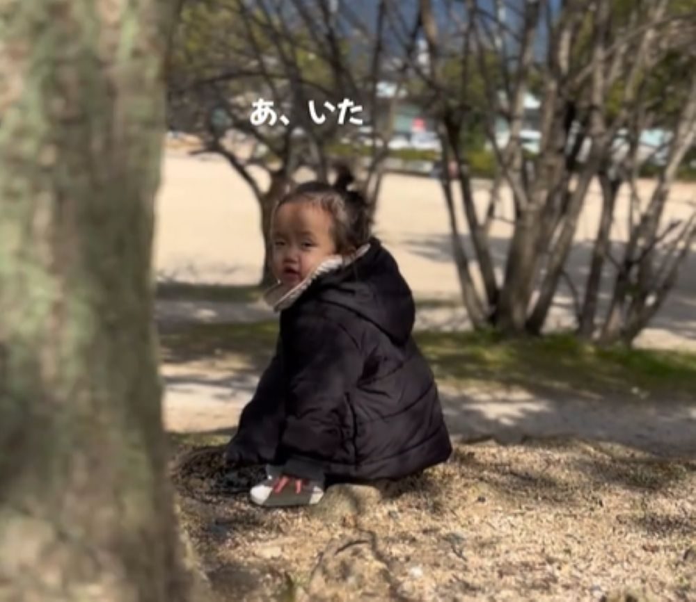 ママさんを発見（＠chiemrry46lさんより提供）