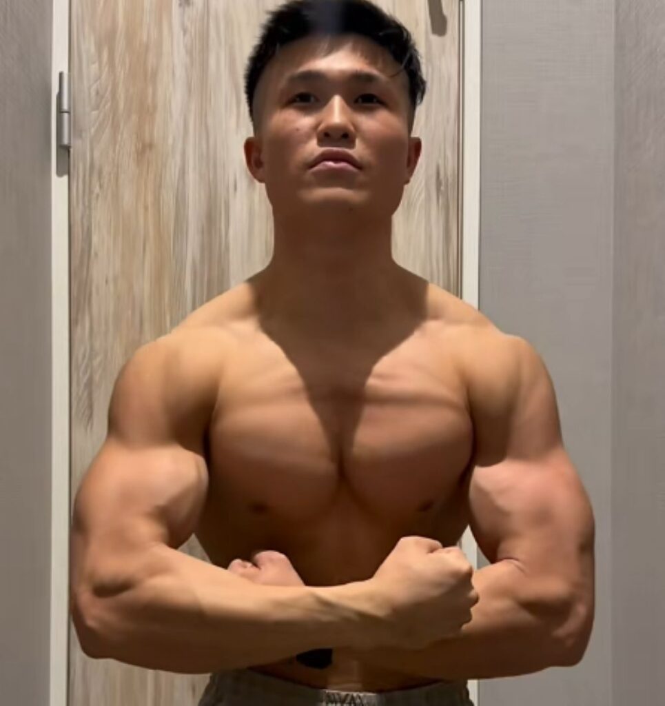 筋トレ後の様子①（＠ayufitnessさんより提供）