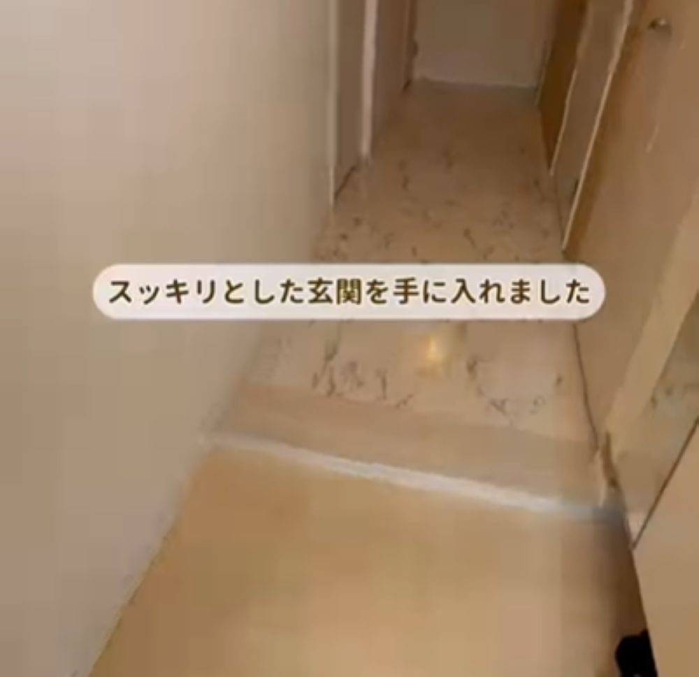 きれいな玄関に（＠yun_home_gsmさんより提供）