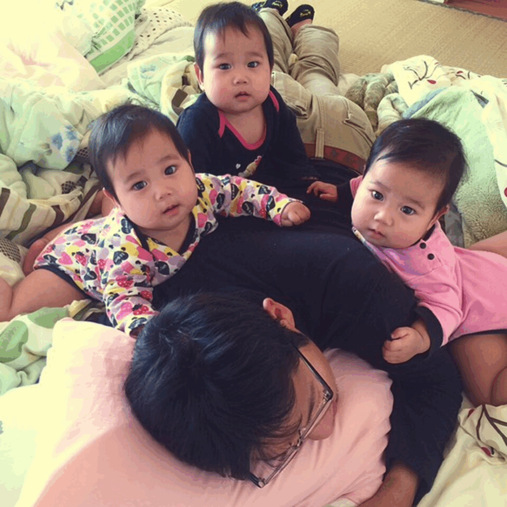 パパおんぶして～♪（＠k.s.n.basketballさんより提供）