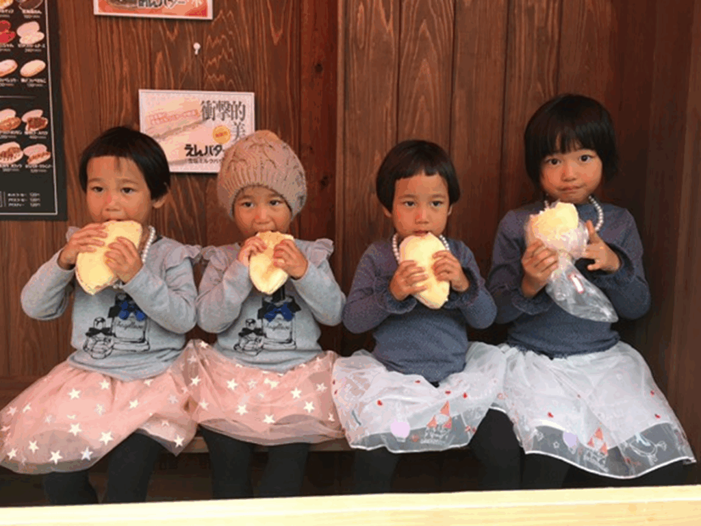 仲良しな四人姉妹（＠k.s.n.basketballさんより提供）