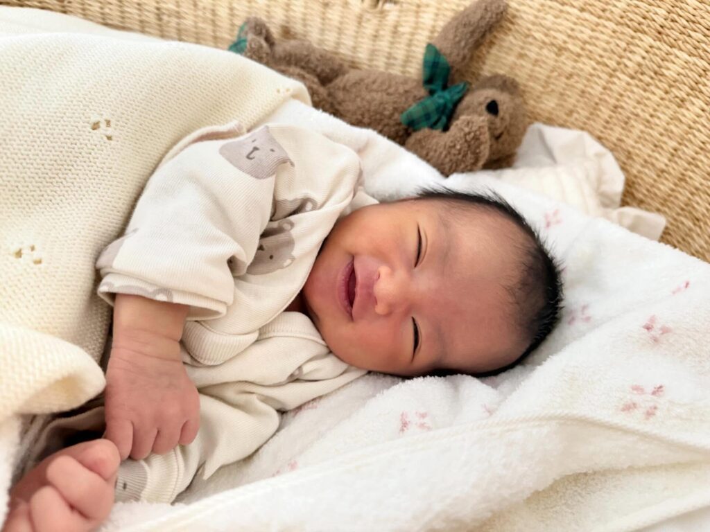 赤ちゃんの写真②（＠_yuk1125さんより提供）