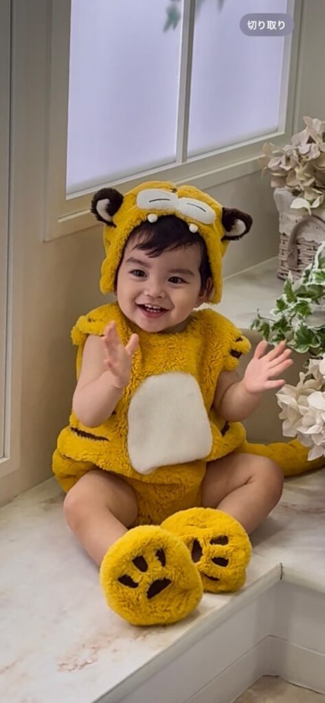 現在の息子さんの様子①（@baby_rakkokunさんより提供）