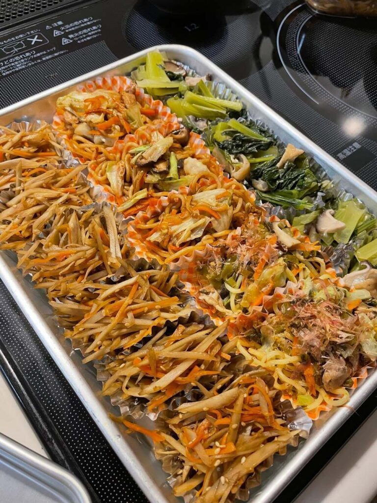 少ない材料でも品数豊富に（@natsu_8085より提供）