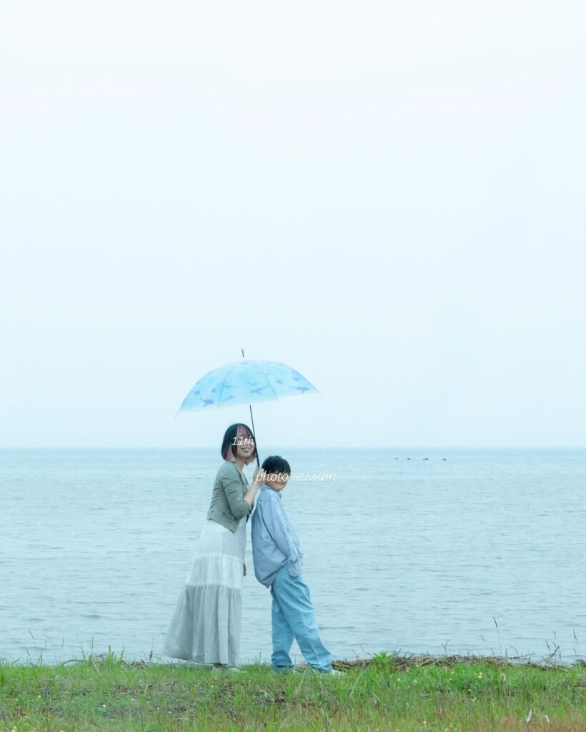 息子さんと（＠morningsun3480さんより提供）