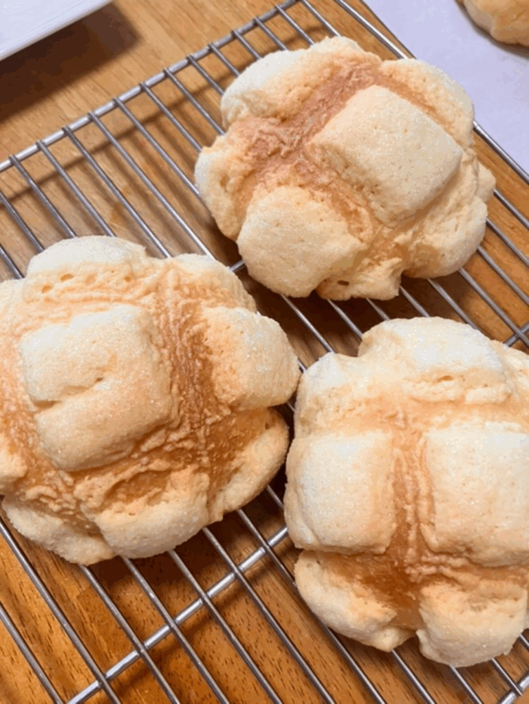 手作りメロンパン（@yuki.tmhさんより提供）