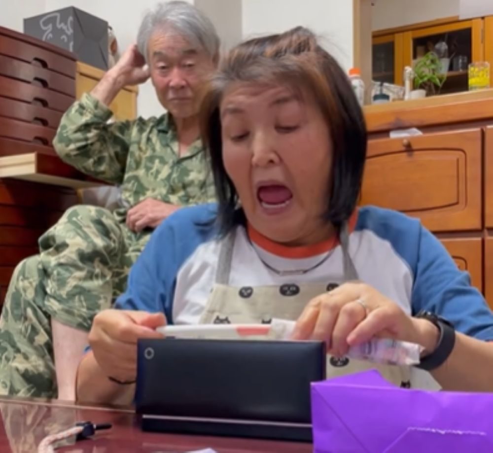 家族の反応③（＠ryohei.ondaさんより提供）