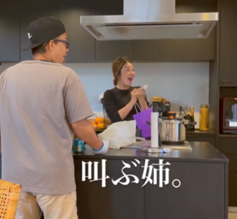 家族の反応④（＠ryohei.ondaさんより提供）