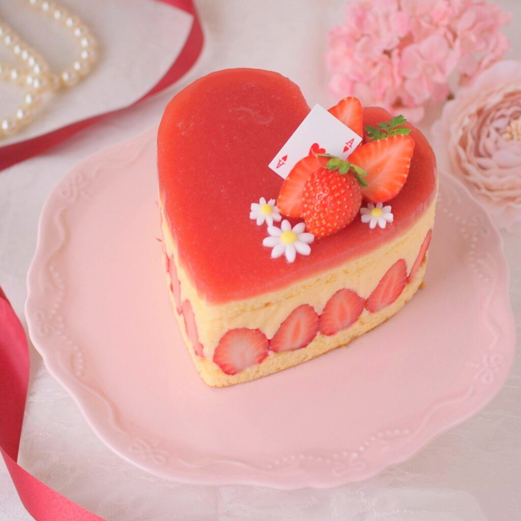 ハートのフレジェ（@sweet_s_teewsさんより提供）