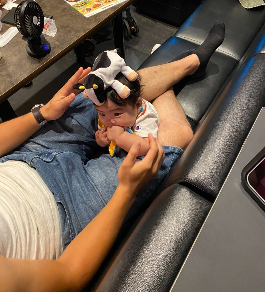 息子さんとパパさんの写真②（@poncotsun33さんより提供）