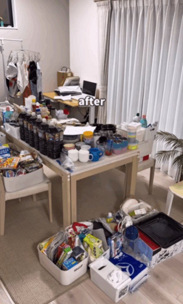 仕分け後に残った物（@kuriko_kurashiさんより提供）