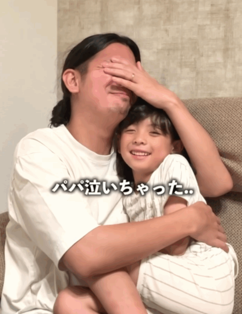 パパさんは思わず涙（@hayaty_daddyさんより提供）