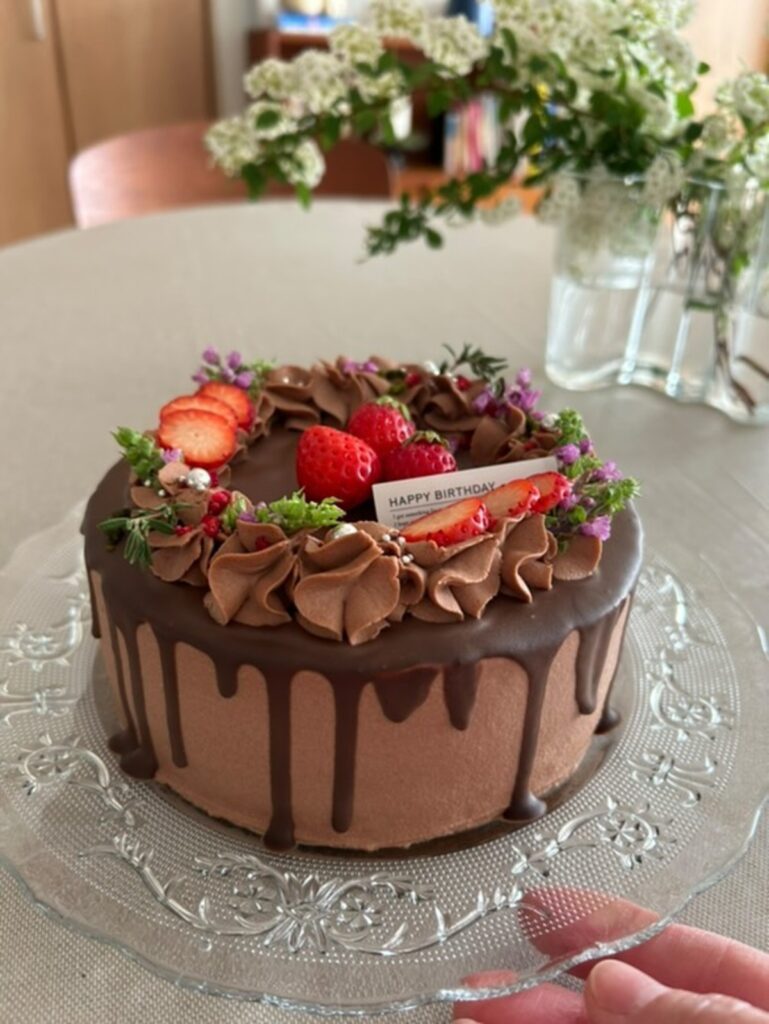 ケーキも自作（@sumirin.himariさんより提供）
